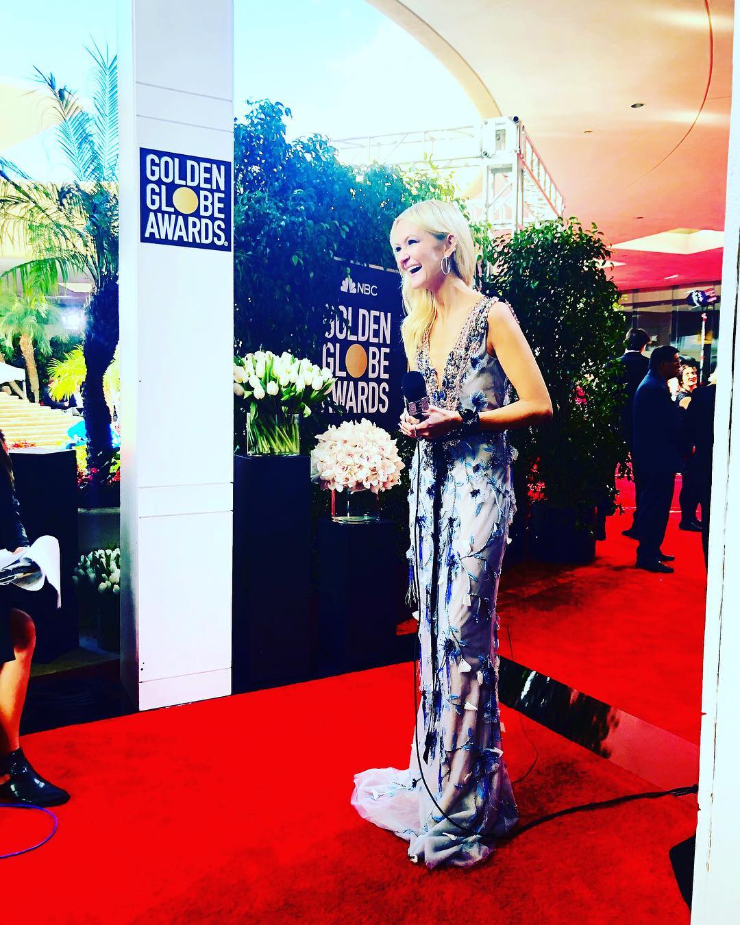 Zanna Roberts Rassi wearing Colette to Golden Globes 01.06.19