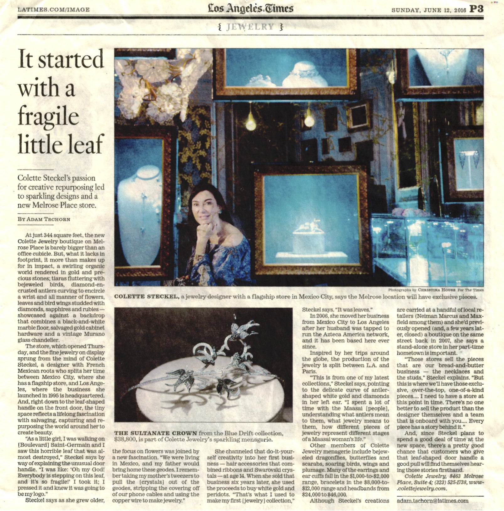 Colette Store LA Times Feature