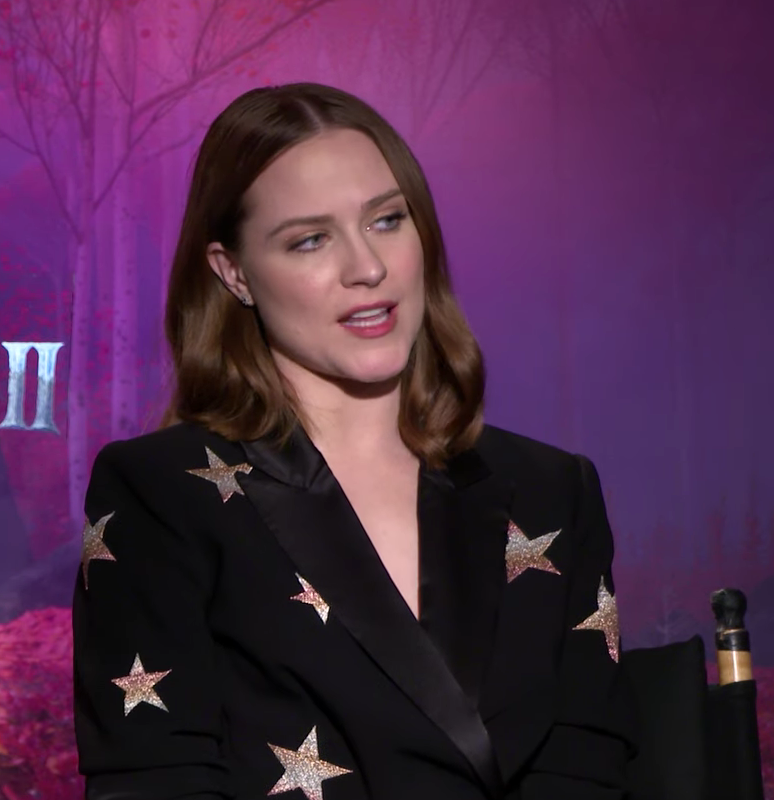 Evan Rachel Wood doing Frozen 2 press 11.8.19