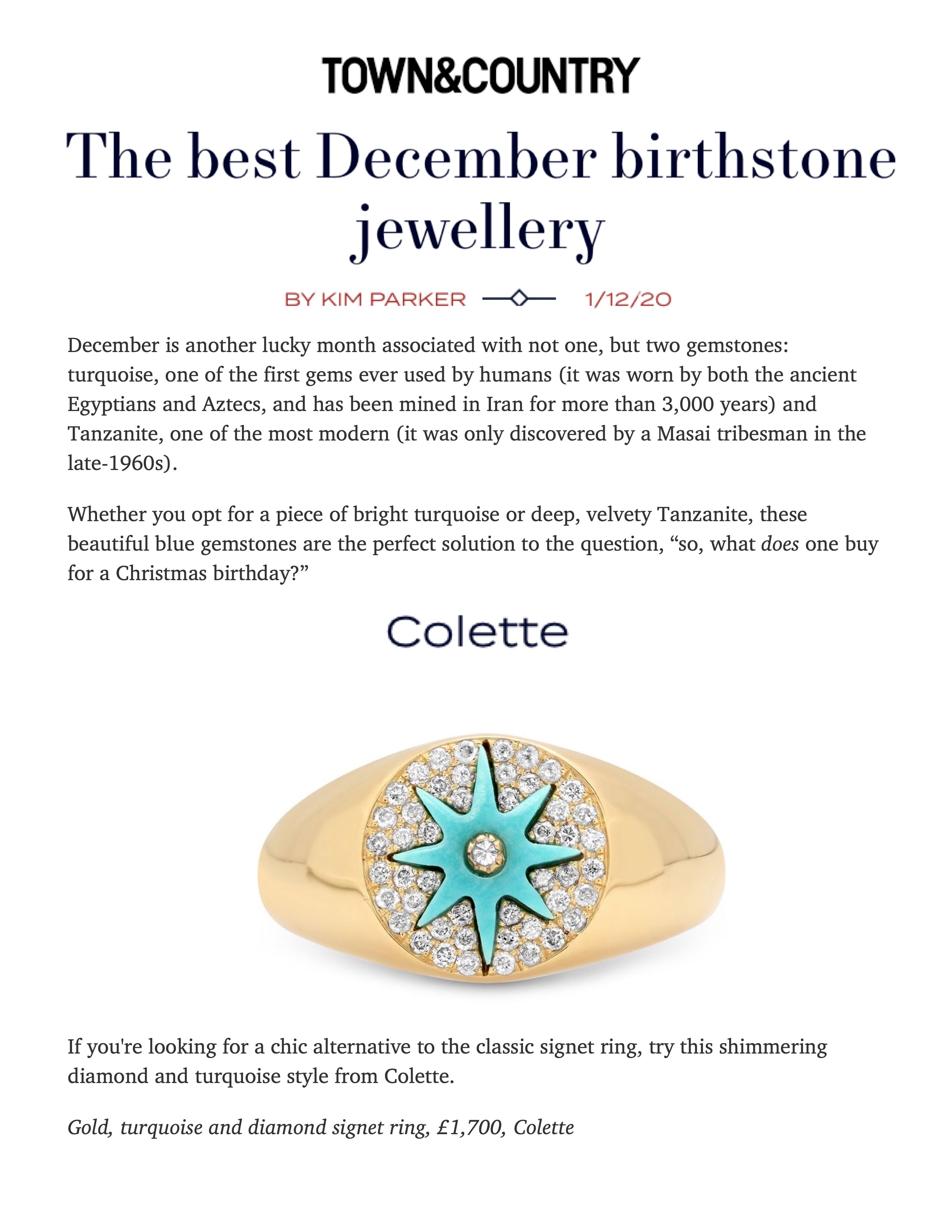 Colette - Town & Country UK Online 12.1.20