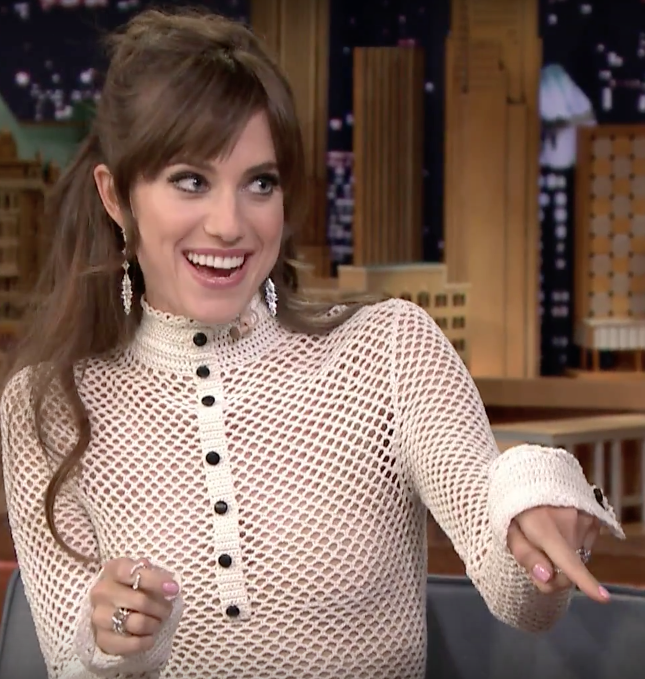 Allison Williams on the Tonight Show