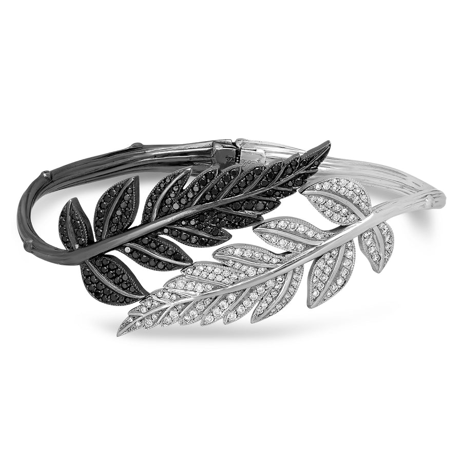 Double feuille Bangle