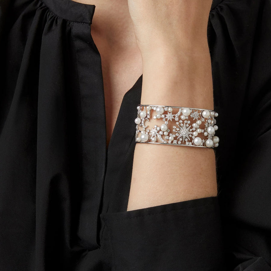 Star Pearl Cuff Bracelet