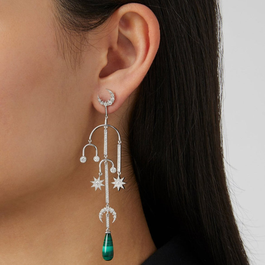 Mobile Moon Earring