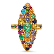 Multicolor Marquise Ring