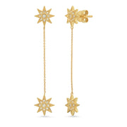 Mini Galaxia Star Studs with Drop - Three Colors