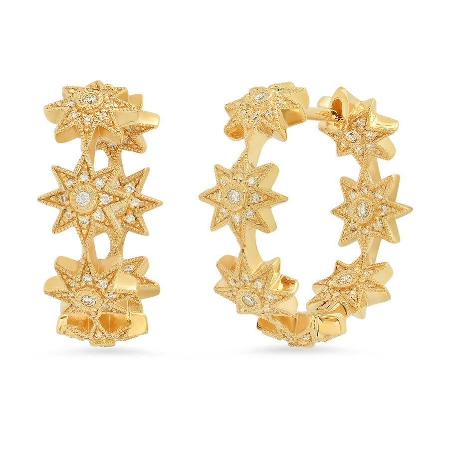 Baby Star Hoops - Three Colors