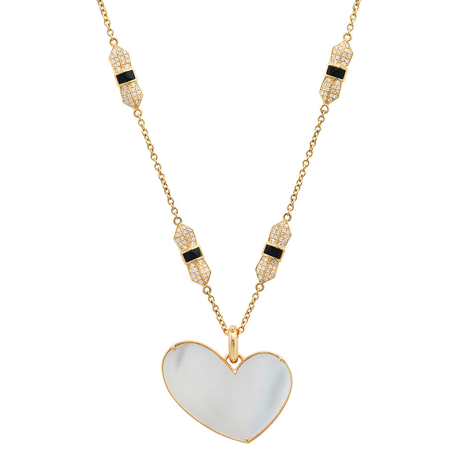 Penacho Heart Pendant with Chain