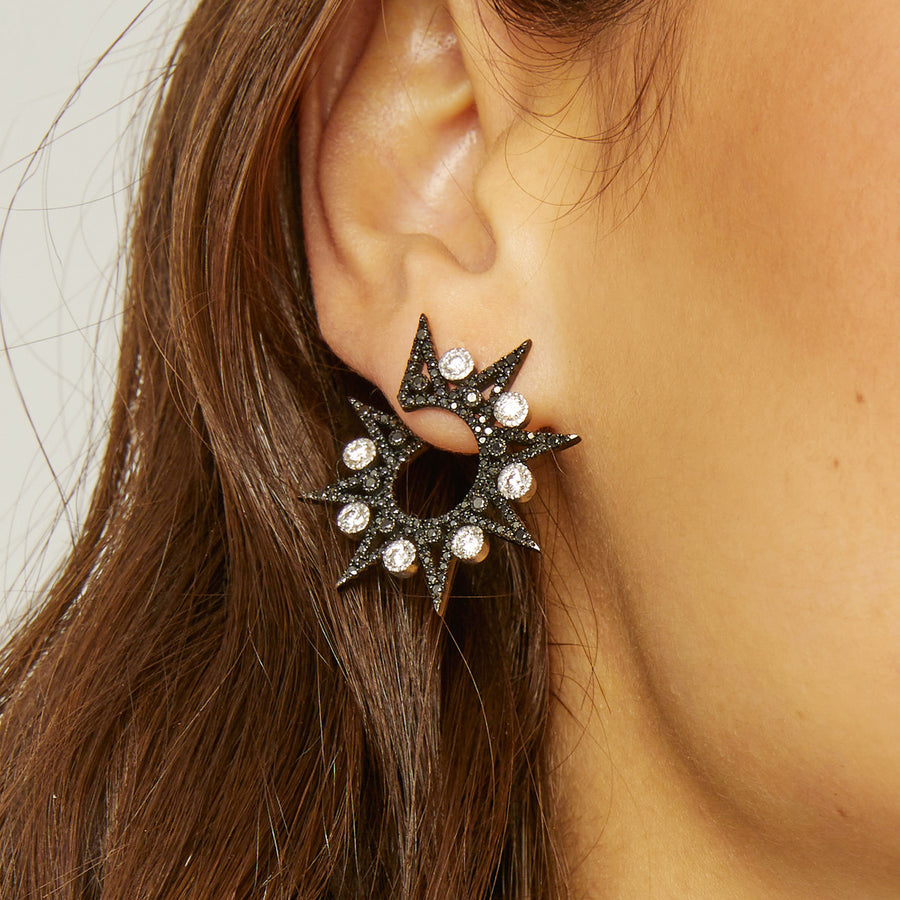 Lyra Black Earrings