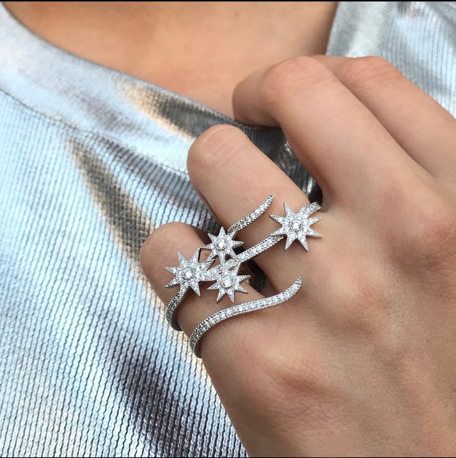 Shooting Stars Double Ring