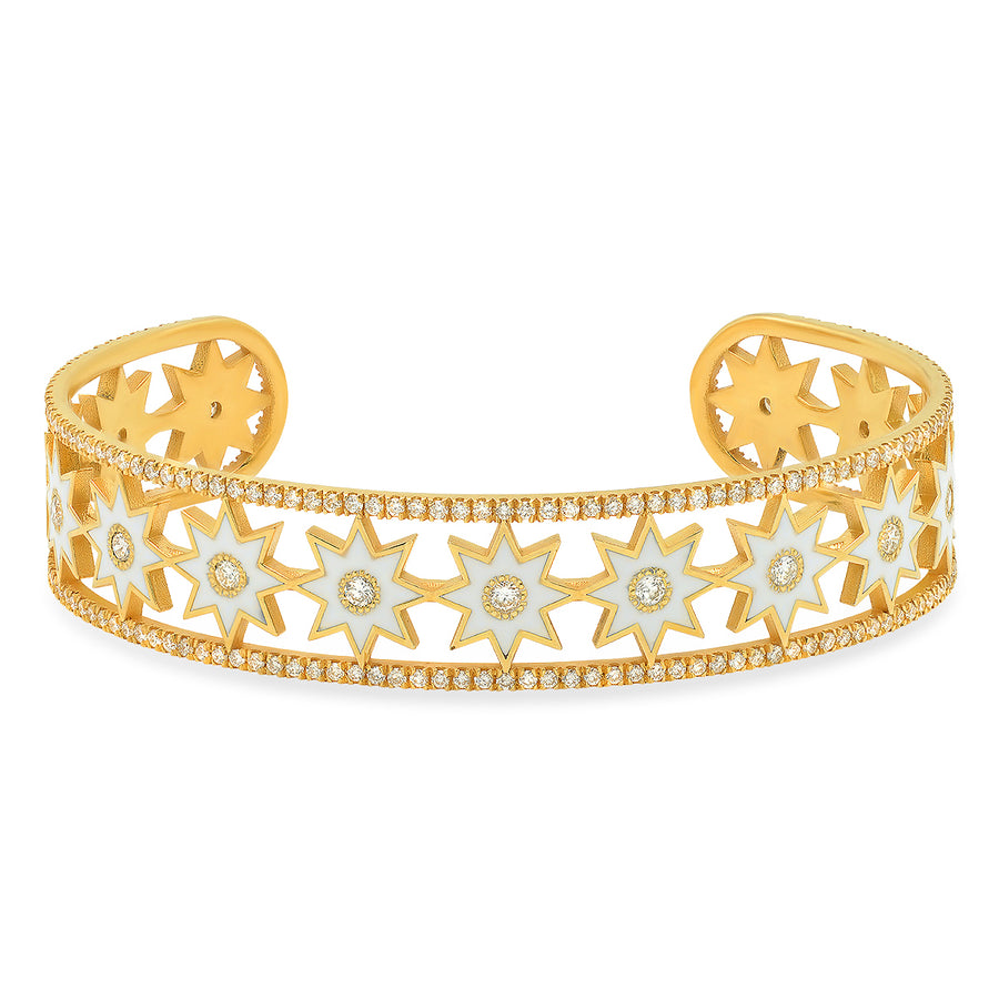 White Twinkle Star Cuff