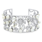 Star Pearl Cuff Bracelet