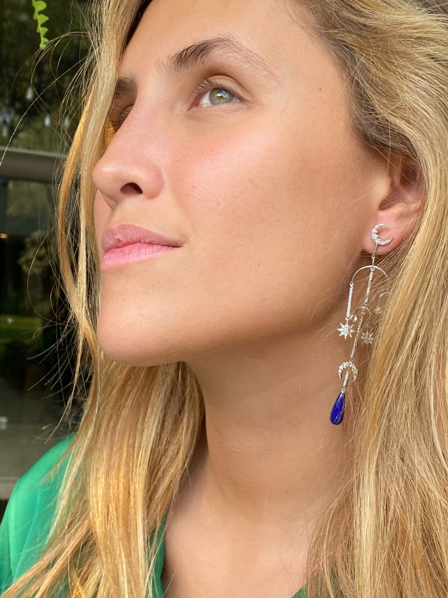 Mobile Moon Earring