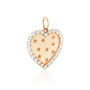 Diamond Heart Charm