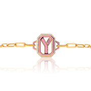 Gatsby Initial Bracelet - Fifteen Colors