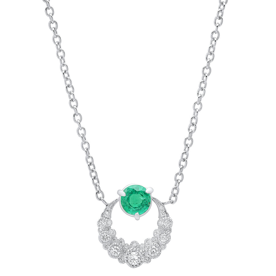 Emerald Moon Necklace