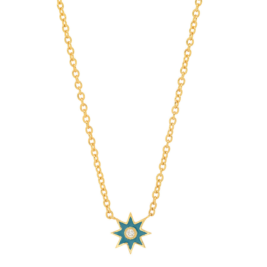 Single Star Enamel Pendant