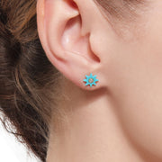 Hardstone Studs Turquoise