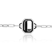 Gatsby Initial Bracelet - Fifteen Colors