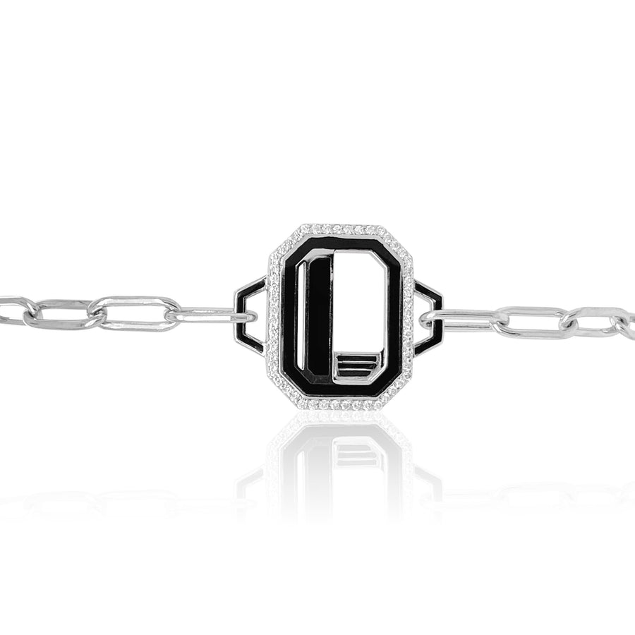 Gatsby Initial Bracelet - Fifteen Colors