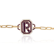 Gatsby Initial Bracelet - Fifteen Colors