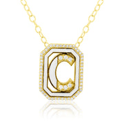 Gatsby Initial Necklace - Fifteen Colors