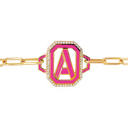 Gatsby Initial Bracelet - Fifteen Colors