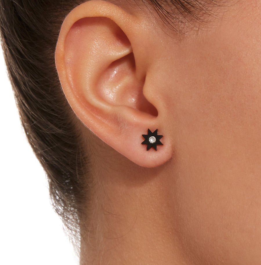 Hardstone Studs Onyx